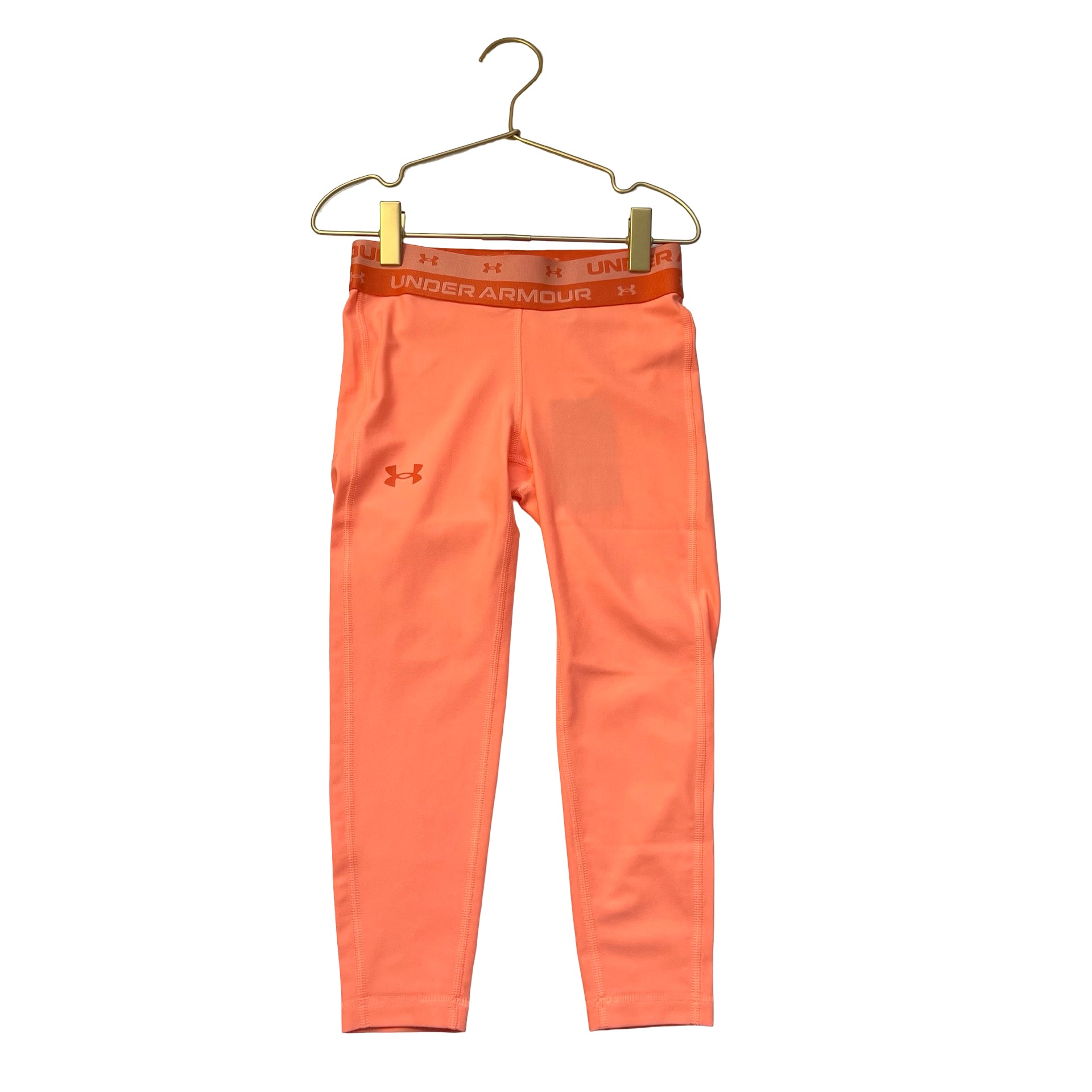 Under Armour Cropped Coral Athletic Leggings - Size YS 8