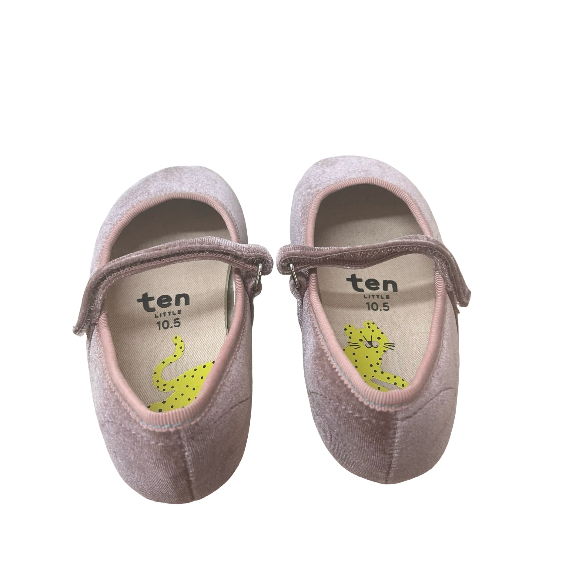 Ten Little Dusty Plum Velvet Shoes - Size 10.5