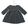 Zara Black & Ivory Polka Dot Knit Dress - Size 4-5