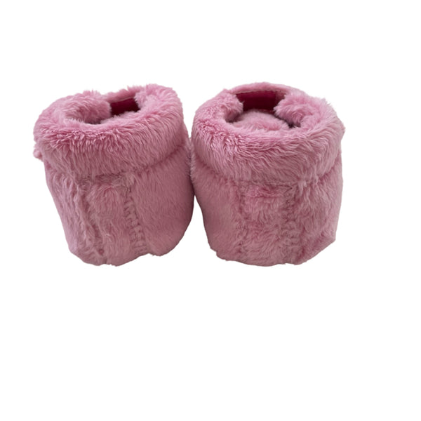 UGG Pink Fleece Booties - Size 0-1