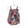 Ralph Lauren Colorful Patchwork Madras Plaid Bubble Romper - Size 9 Mo