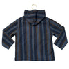 Zara Navy, Blue, Brown Striped Flannel Hooded Pullover - Size 6