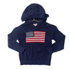 Cat & Jack Navy Flag Hooded Crochet Sweater - Size 4T