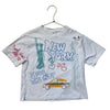Zara White 'New York' Graphic T-Shirt - Size 8-9