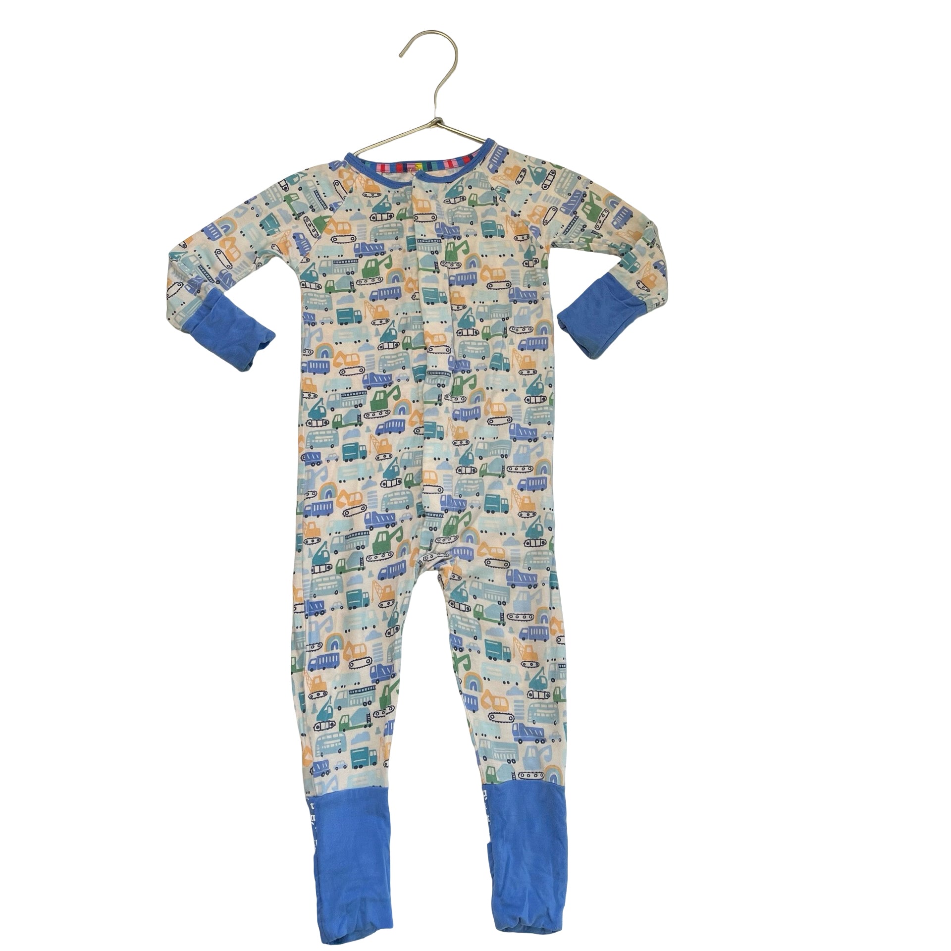 Magnetic Me Truck & Vehicle Print One-Piece PJs - Size 12-18 Mo