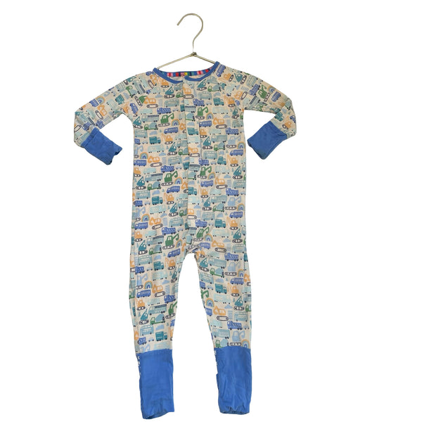 Magnetic Me Truck & Vehicle Print One-Piece PJs - Size 12-18 Mo