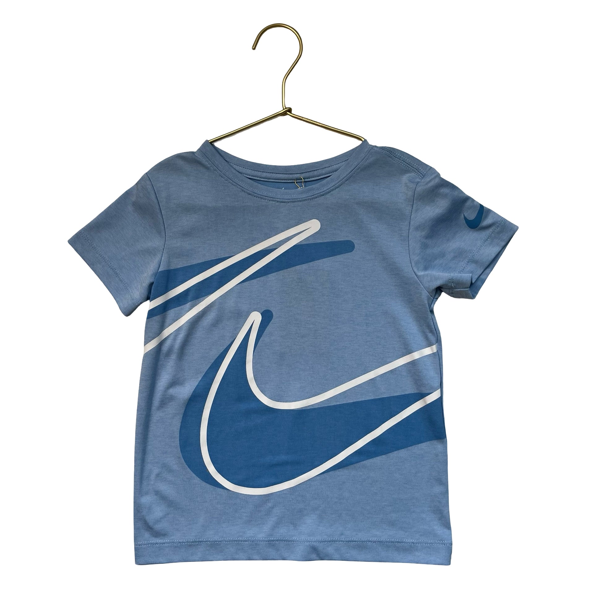 Nike Light Blue Logo Atheltic T-Shirt - Size 5