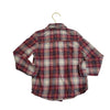 OshKosh Ivory, Maroon, Plum Plaid Button Down Shirt - Size 4T