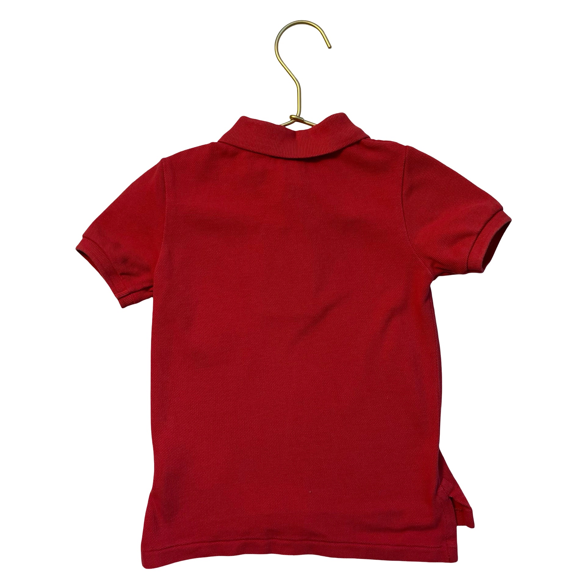 Ralph Lauren Red Embroidered Scooter Polo Shirt - Size 18 Mo