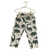 Zara Ivory & Green Dino Waffle Pants - Size 2-3