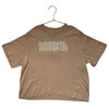 Nike Tan Needlepoint Logo T-Shirt - Size L 10-12