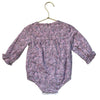 Paz Rodriguez Lavender Floral Bubble Romper - Size 12 Mo