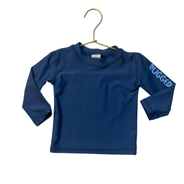 Rugged Butts Navy Rash Guard - Size 12-18 Mo