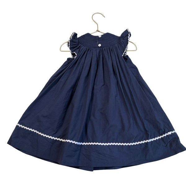 Lil Cactus Navy Christmas Nativity Dress - Size 2T