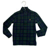 Polo Ralph Lauren Green Tartan Plaid Quarter-Zip - Size 4