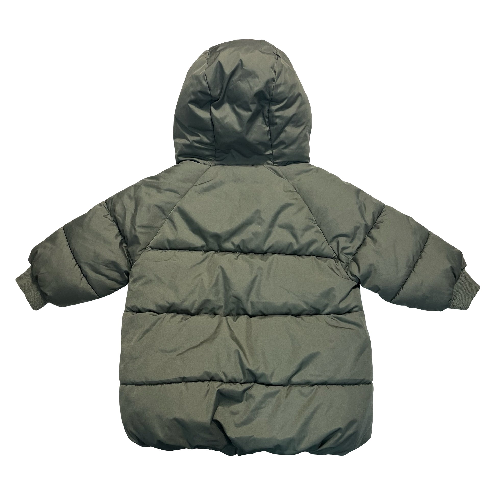 Baby Gap Primaloft Green Hooded Winter Jacket - Size 12-18 Mo