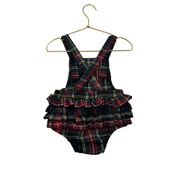 Harajuku Mini for Target Tartan Plaid Overall Bubble Romper - Size 18 Mo