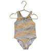 Zara Yellow Striped Swim Suit - Size 2-3
