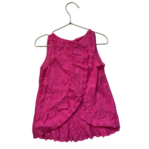 Polo Ralph Lauren Pink Eyelet Open-Back Top - Size 6