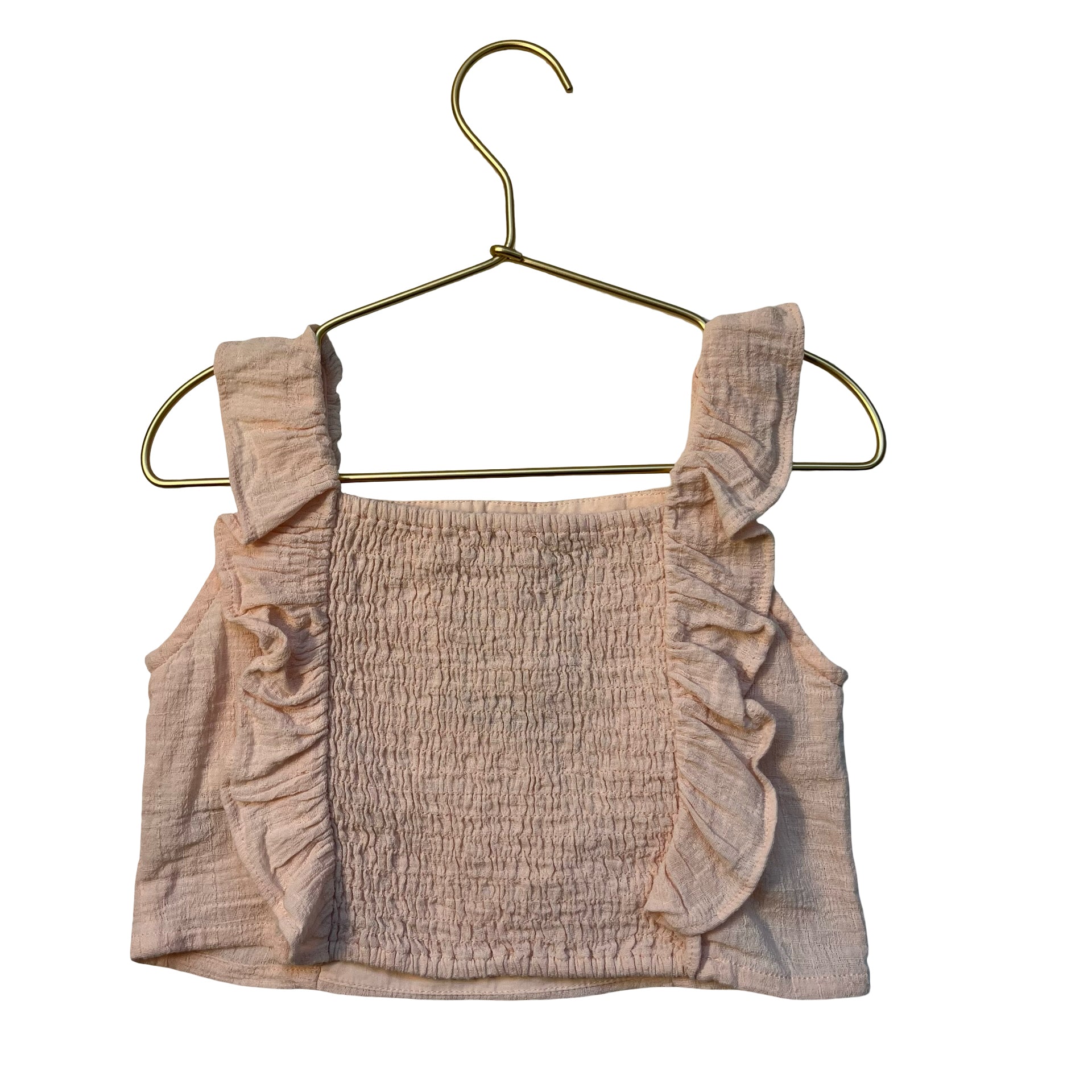 Louise Misha Peach Embroidered Top - Size 5Y