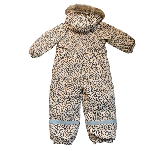 H&M Leopard Print Hooded Snowsuit - Size 3T