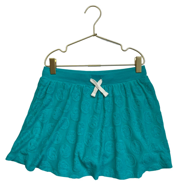 Old Navy Teal Terry Smiley Skort Skirt - Size L 10-12