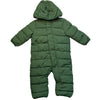 Primary Green Hooded Puffer Snowsuit Bunting - Size 6-12 Mo