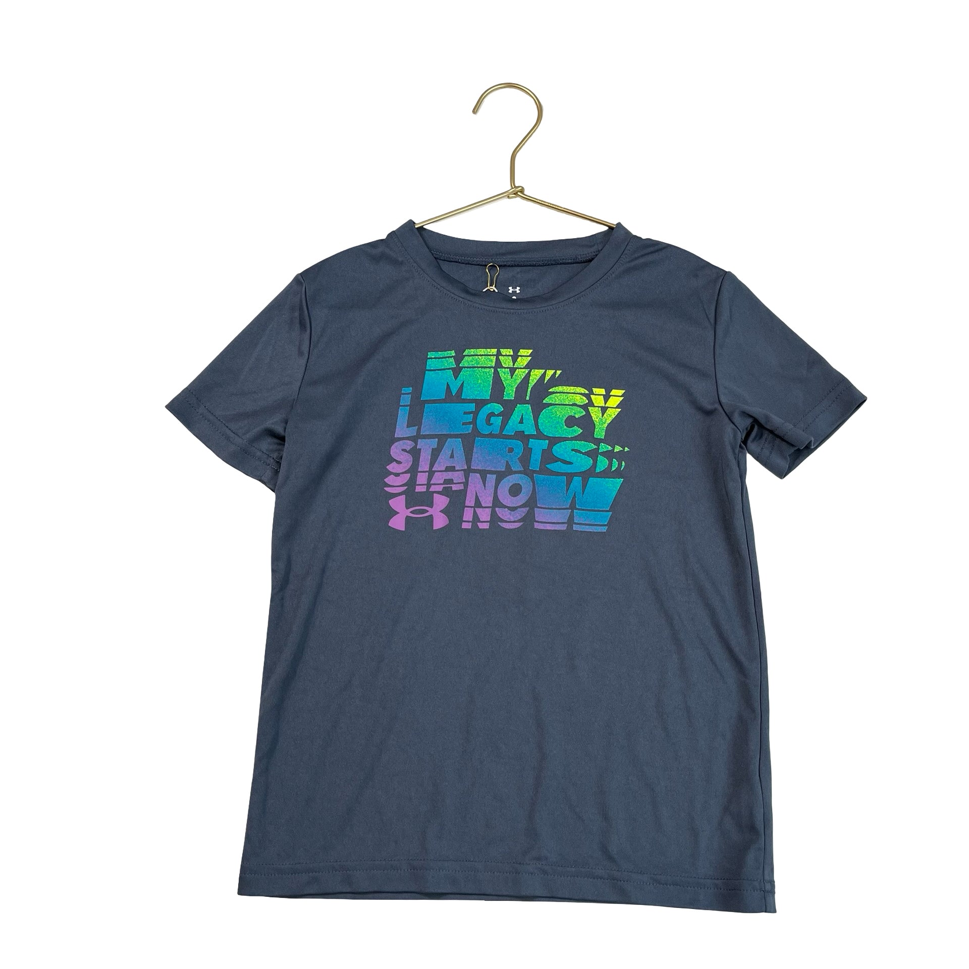 Under Armour Gray & Multi-Color 'Legacy Starts Now' Athletic Tee - Size 6