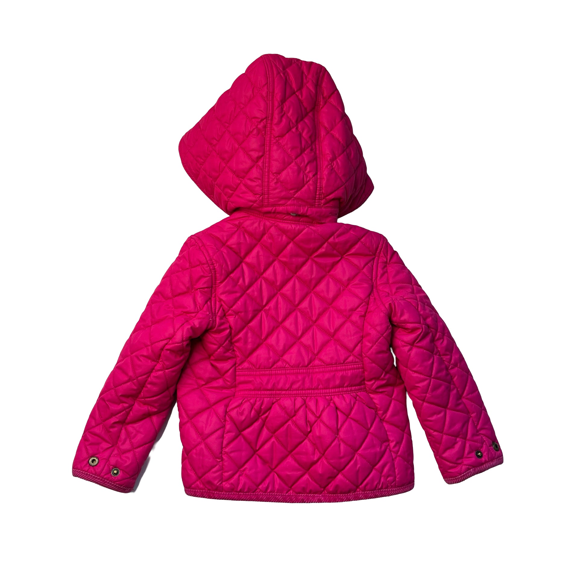 Polo Ralph Lauren Pink Quilted Jacket, Removeable Hood - Size 3