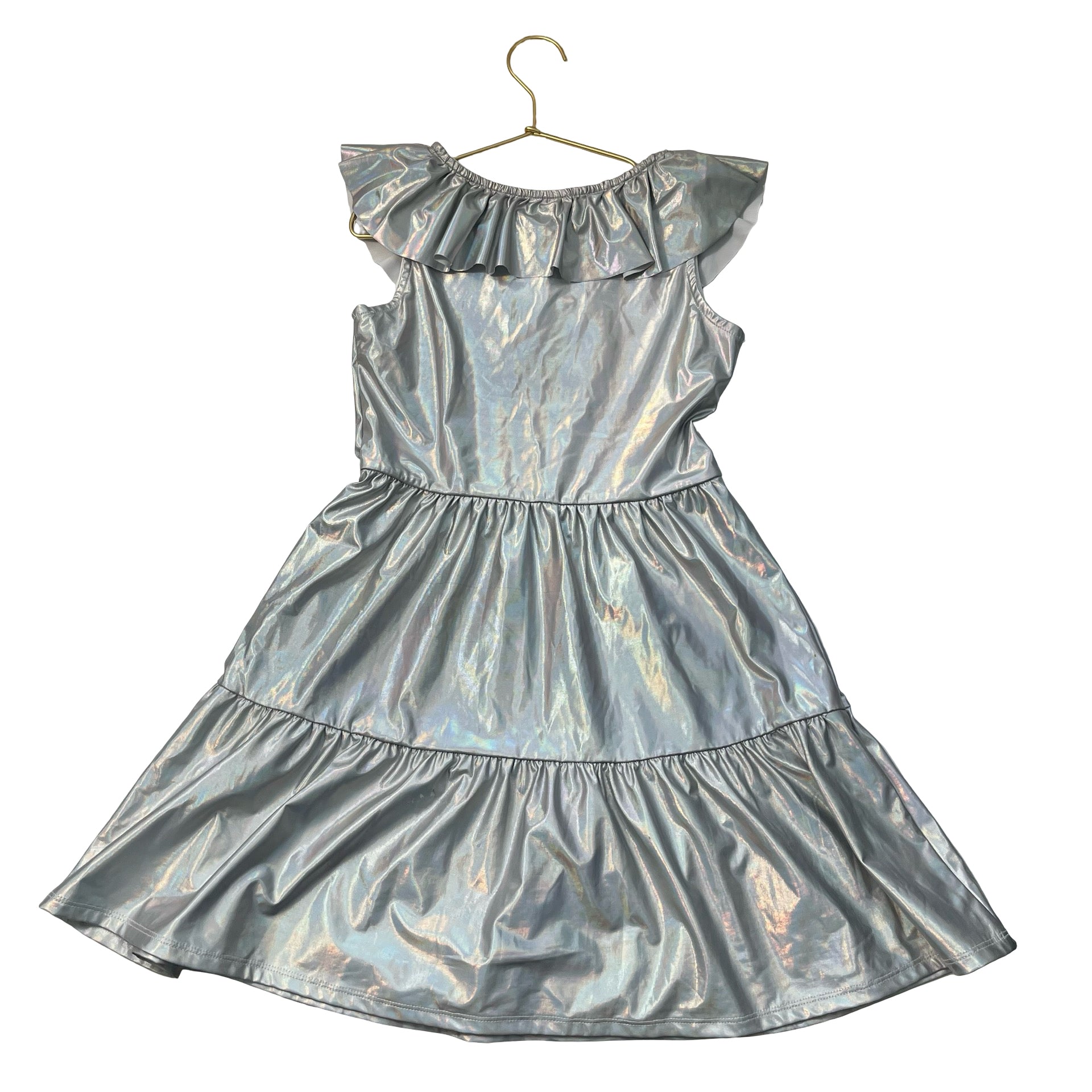 MIA New York Silver Iridescent Dress - Size M 10