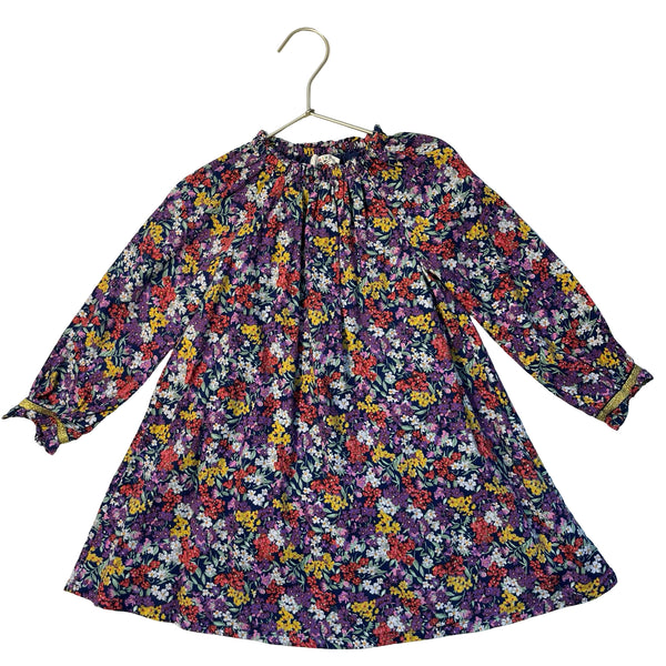 Mini Boden Navy & Multi-Color Floral Dress - Size 3/4