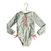Cat & Jack Mint Green Strawberry & Stripe Swim Suit - Size 5T