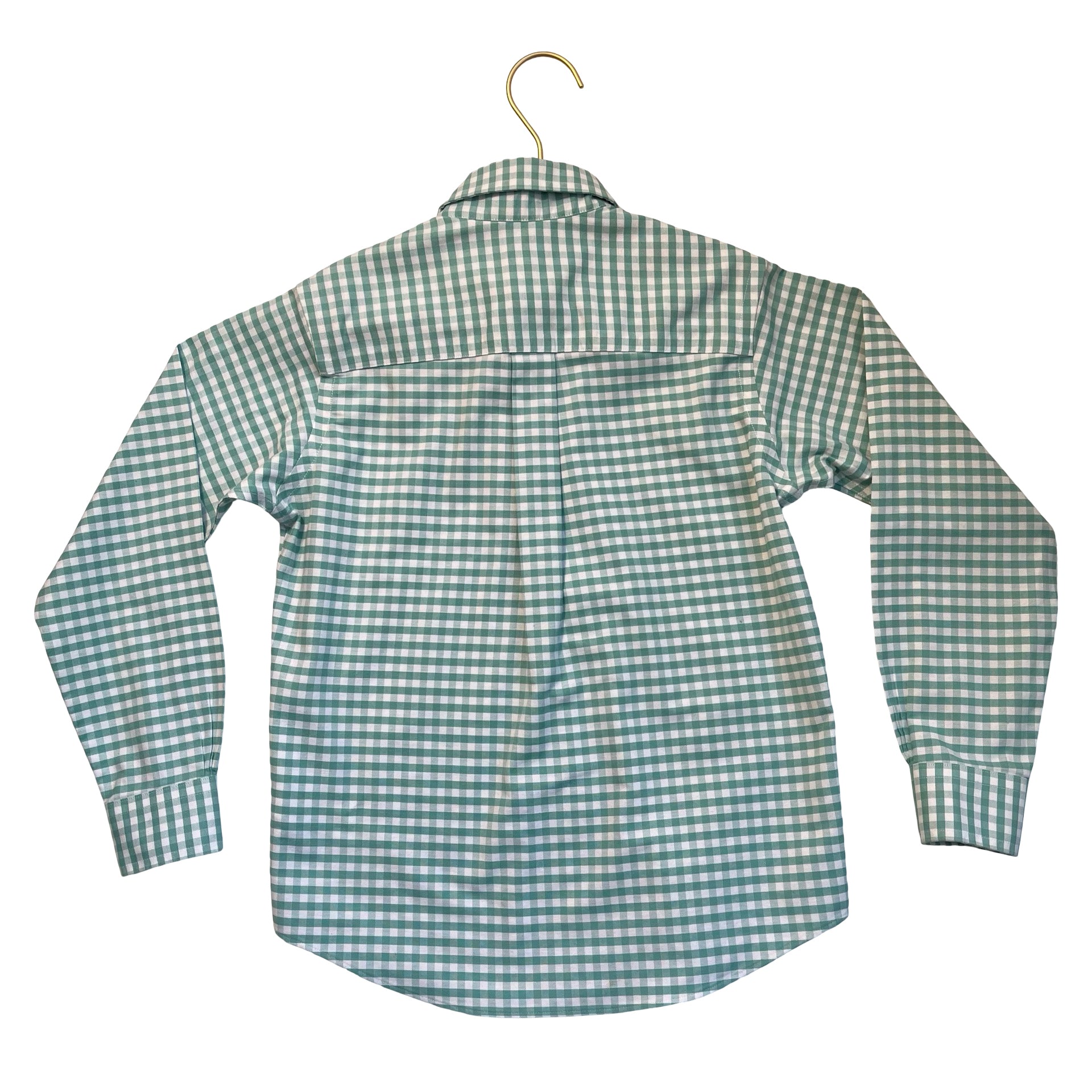 Brooks Brothers Green Check 100% Linen Button Down Shirt - Size S 8