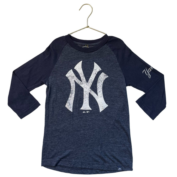 Majestic Navy NY Yankees Shirt - Size M 8