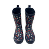 Janie and Jack Navy Cherry Print Rain Boots - Size 10