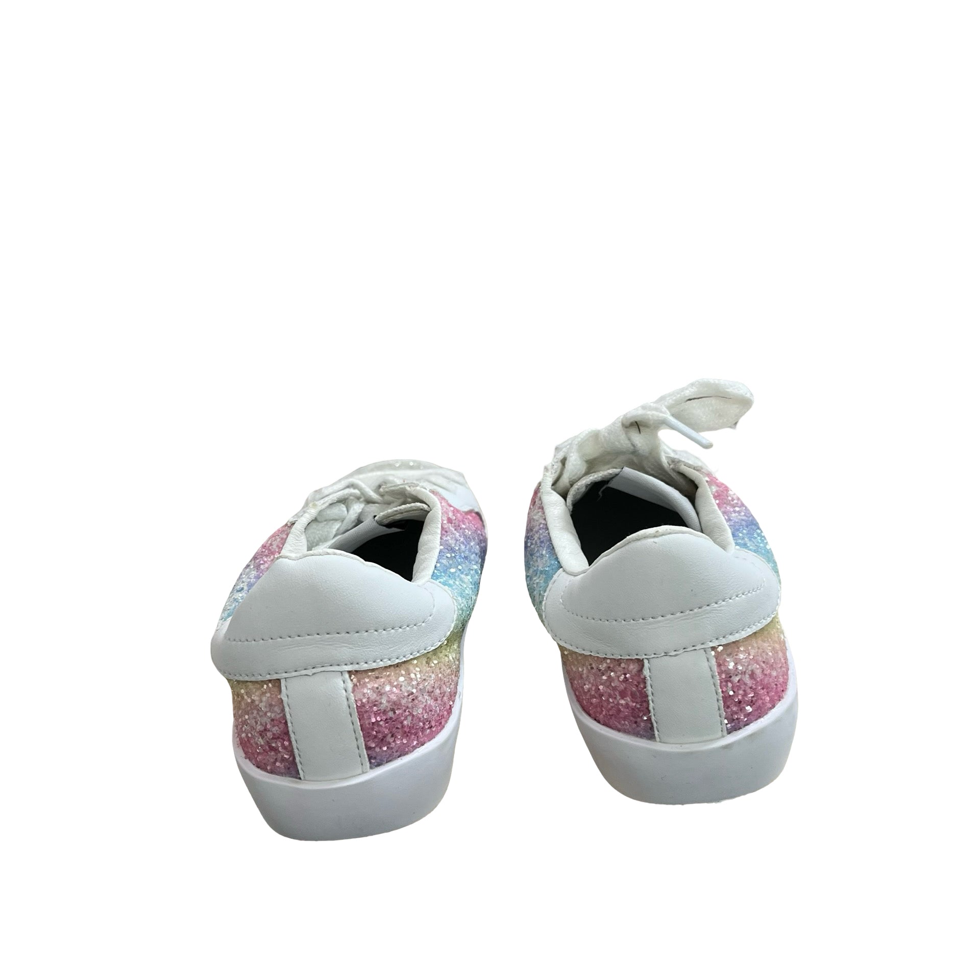 Lola & The Boys Pastel Glitter Sneakers (Note Wear) - Size 32 (1Y Big Kid)