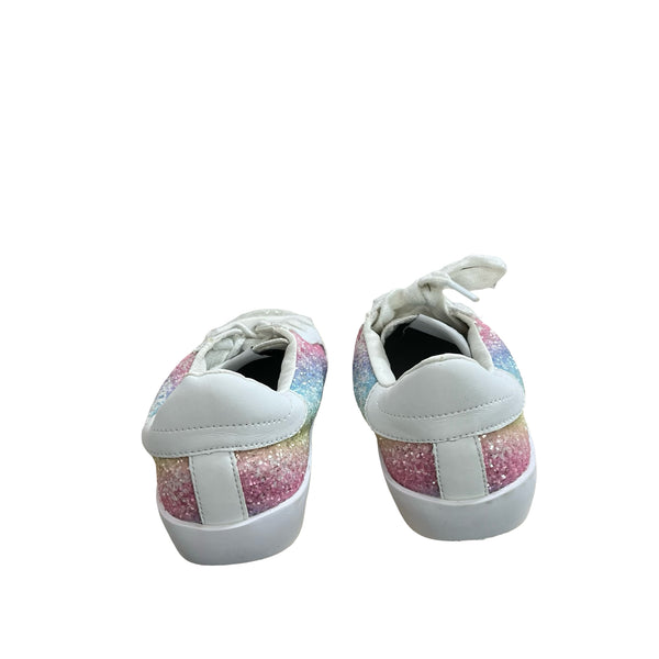 Lola & The Boys Pastel Glitter Sneakers (Note Wear) - Size 32 (1Y Big Kid)