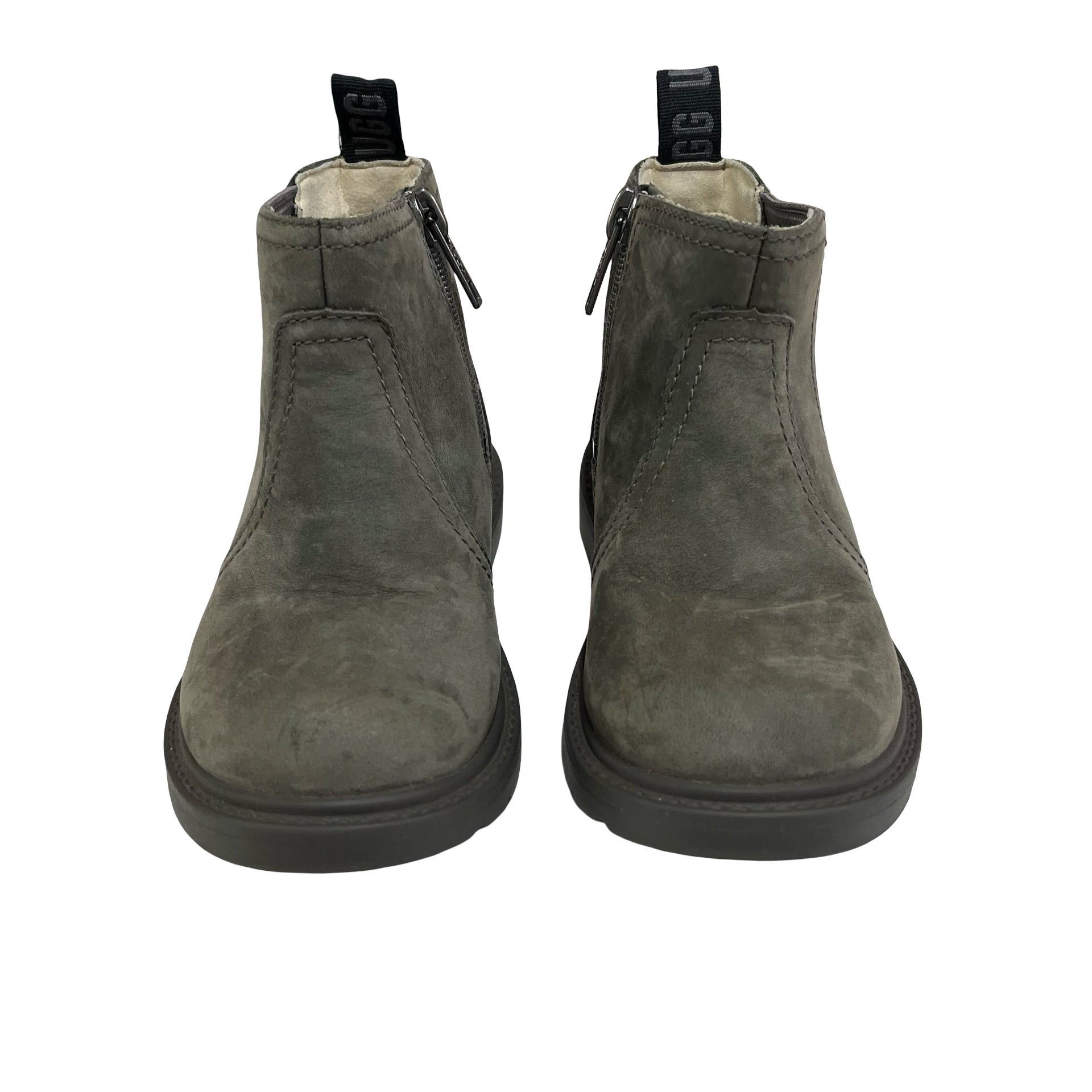 UGG Gray Suede Chelsea Ankle Boots, Minor Scuffing - Size 9