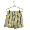 Rugged Butts Yellow & Blue Shark Print Swim Shorts - Size 4T