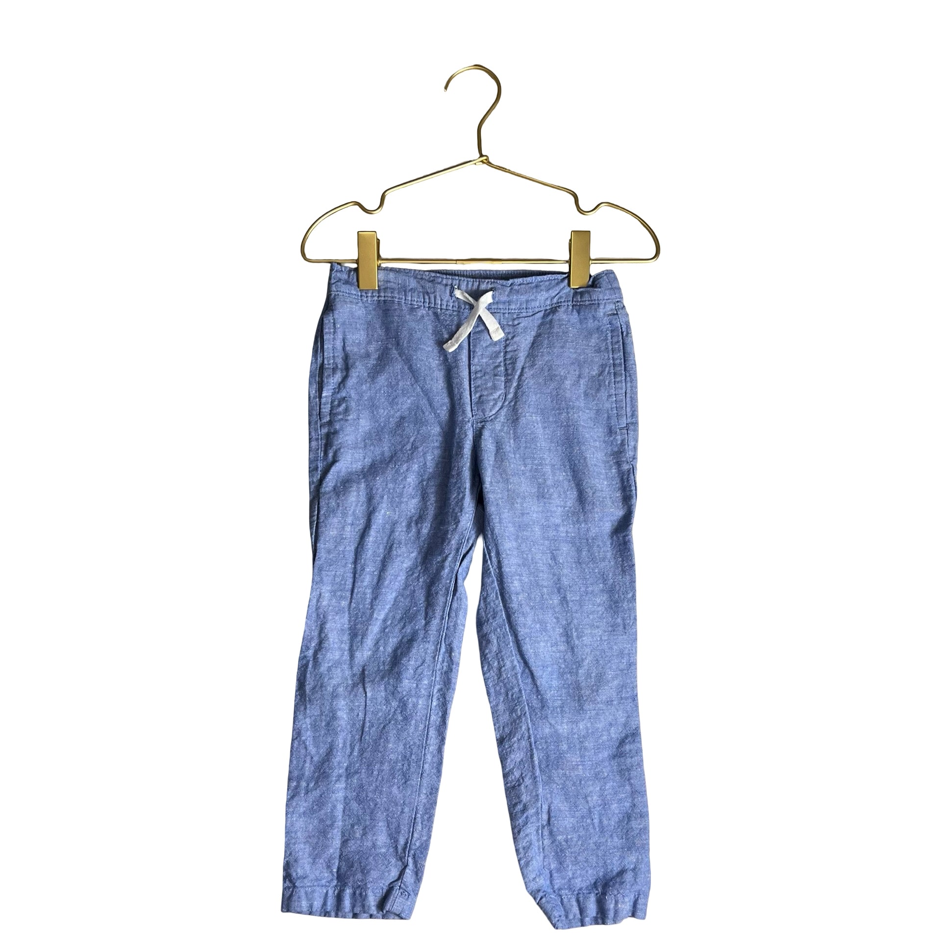 Janie and Jack Blue Linen-Cotton Pants - Size 3