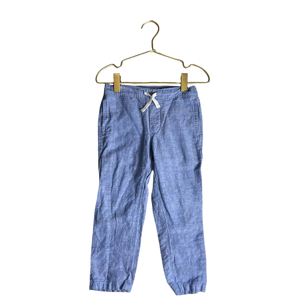 Janie and Jack Blue Linen-Cotton Pants - Size 3