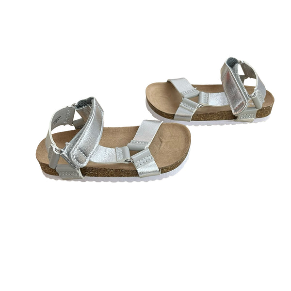 Old Navy Silver Metallic Sandals - Size 6