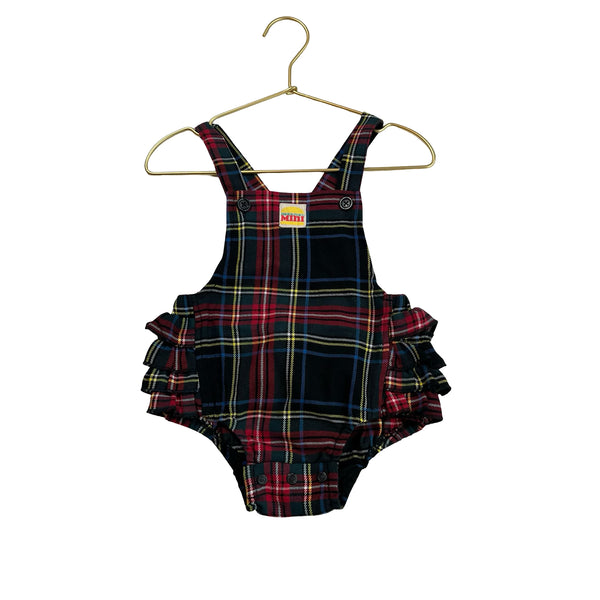 Harajuku Mini for Target Tartan Plaid Overall Bubble Romper - Size 18 Mo