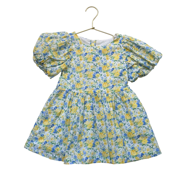 Janie and Jack Yellow, Green, Blue Floral Dress - Size 3