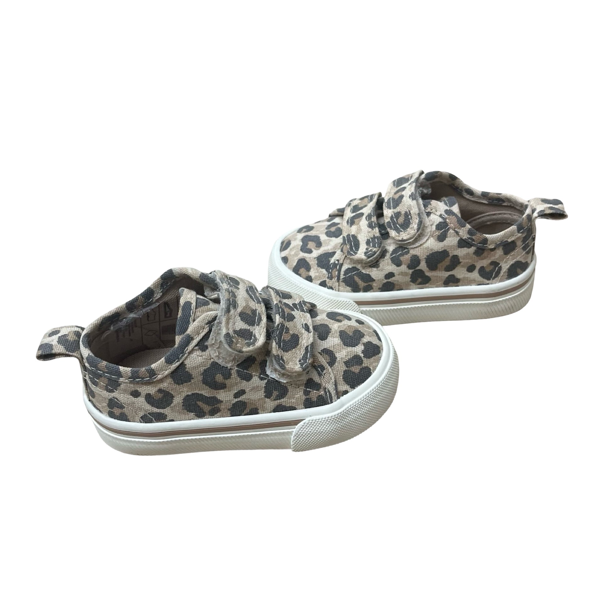 H&M Leopard Print Velcro Sneakers - Size 4-5