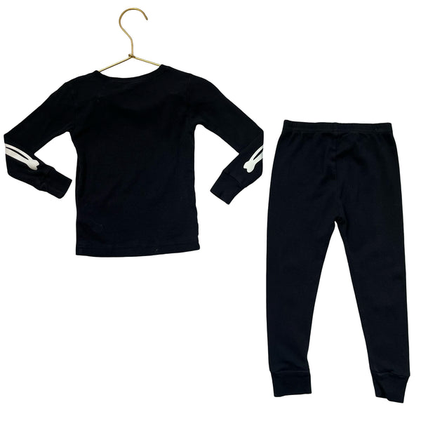 Carter's Black Skeleton Halloween PJs - Size 24 Mo