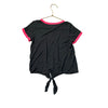 Rock Candy Dark Gray Bolt  Patch Tie-Front Tee - Size S 6
