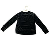 Crewcuts Black Velvet & Gold Sparkle Top - Size S 6-7