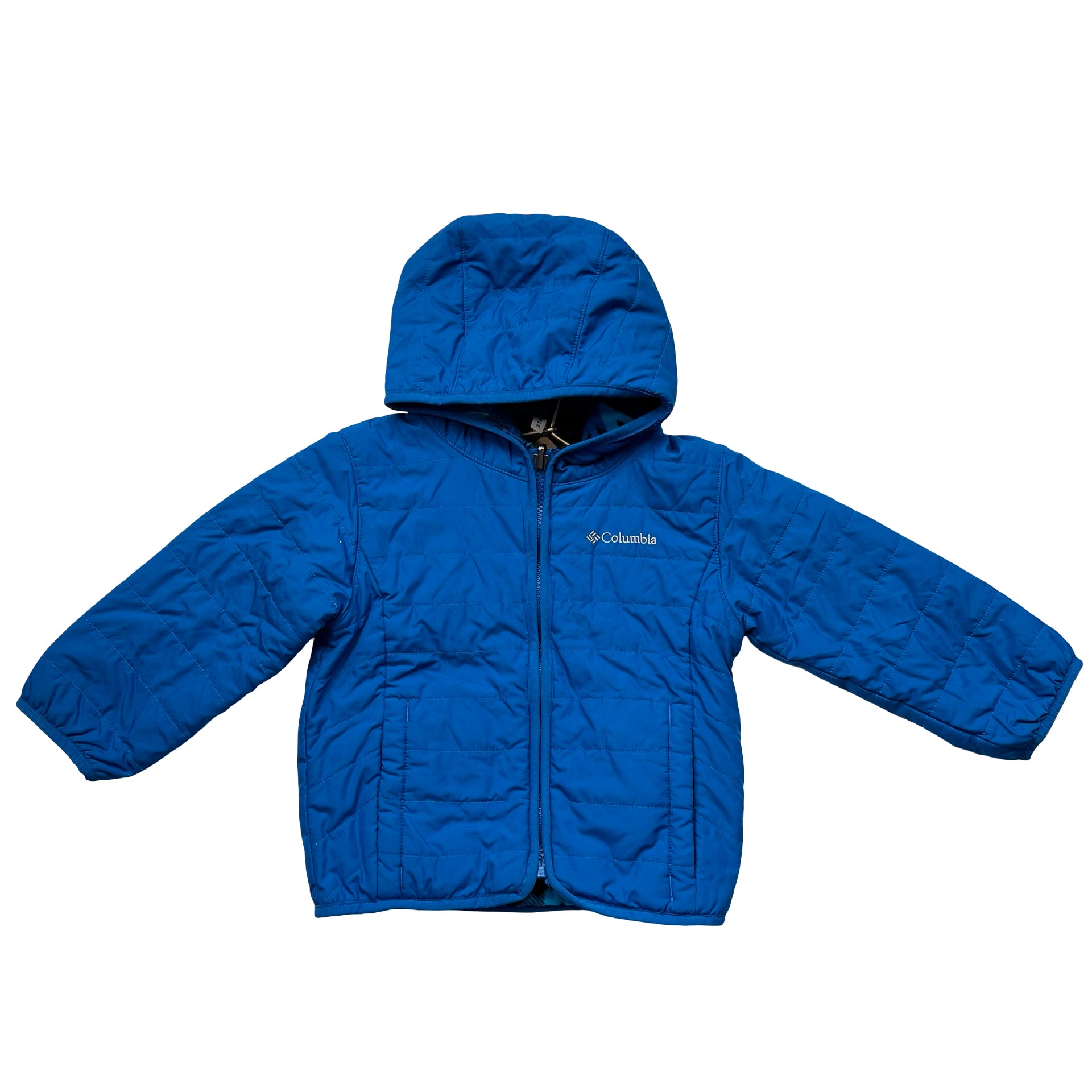 Columbia Blue Reversible Hooded Jacket - Size 3T