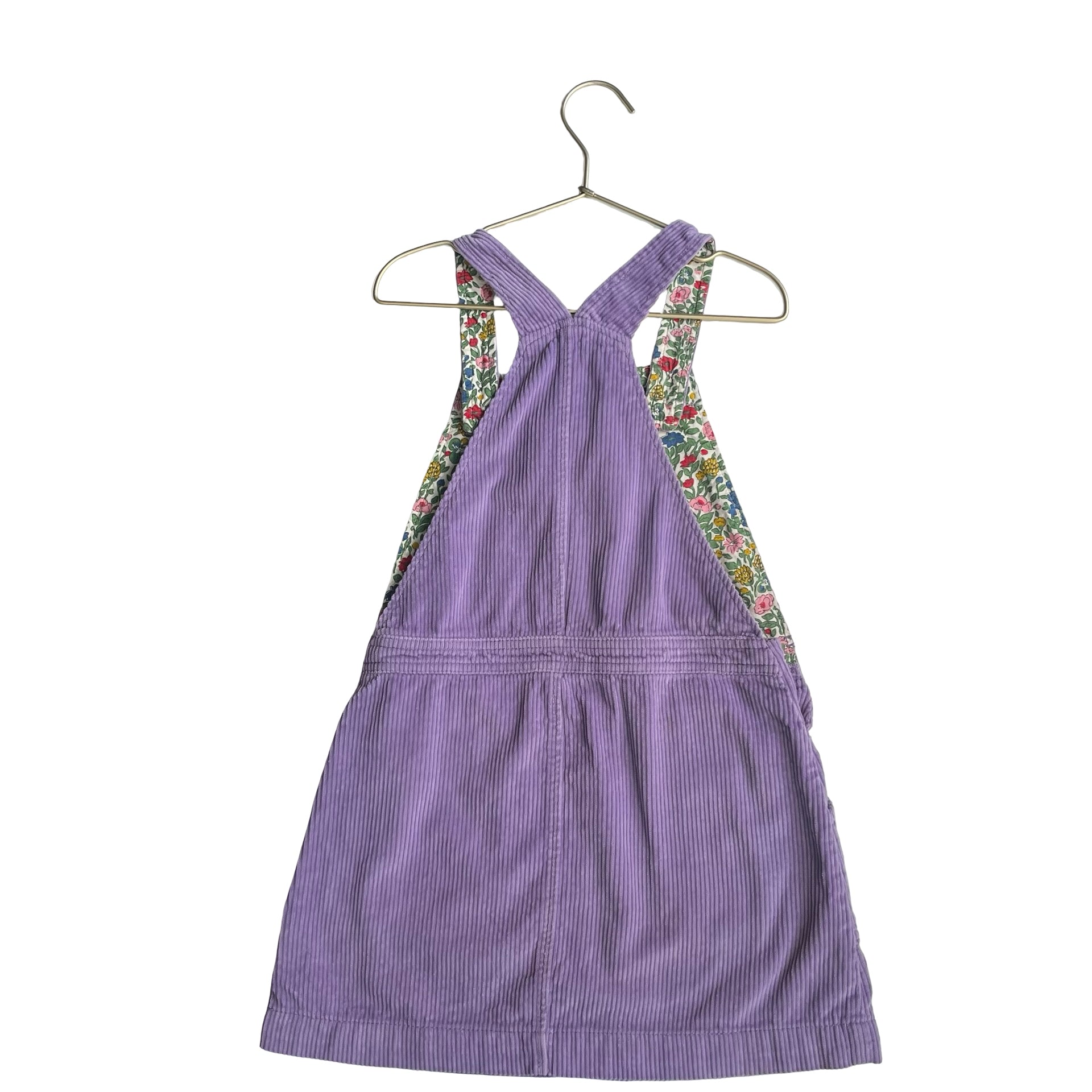 Mini Boden Lavender Corduroy Overall Dress - Size 7-8Y